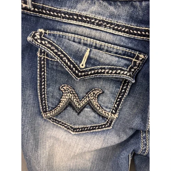 Miss Me Bootcut Jeans Women Blue The M Series Buckle Exclusive 33 - Picture 3 of 11